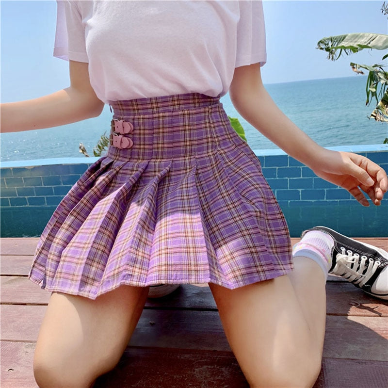 Delphine Detention Plaid Mini Skirt