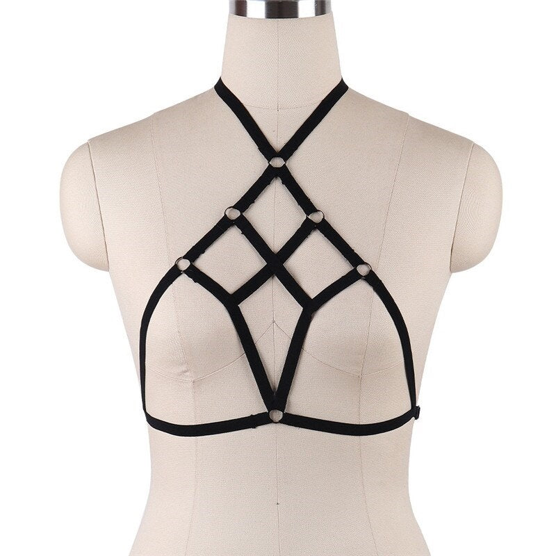 Women's Full Body Harness, Adjustable Strap Harness, Cage Bodysuit Lingerie  -  Hong Kong