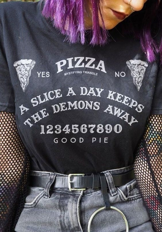 Mystifying Triangle Pizza Demon T-Shirt