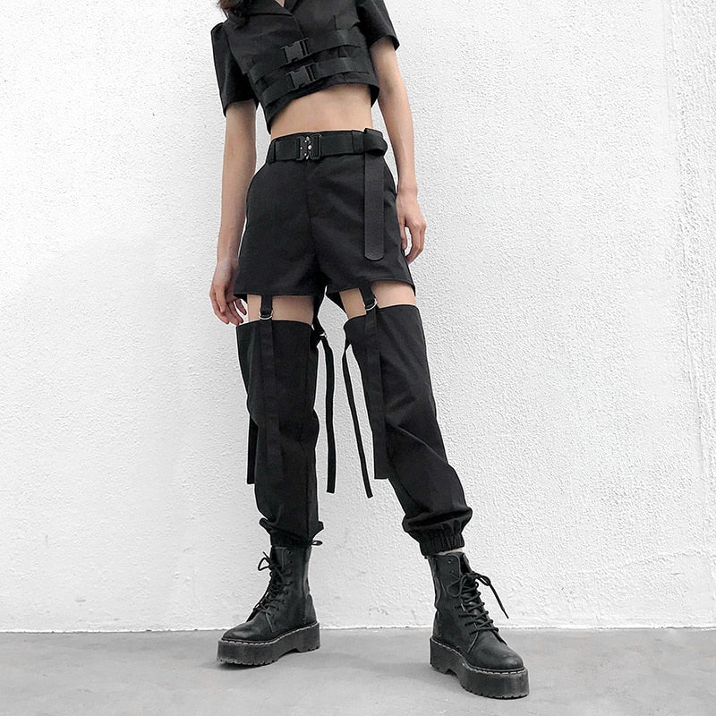 Onyx Empress High Waist Cargo Pants